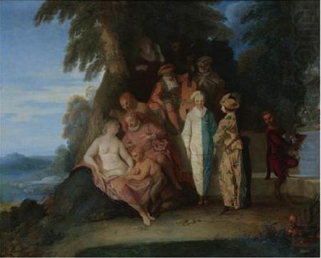 Claude Gillot A scene inspired by the Commedia china oil painting image